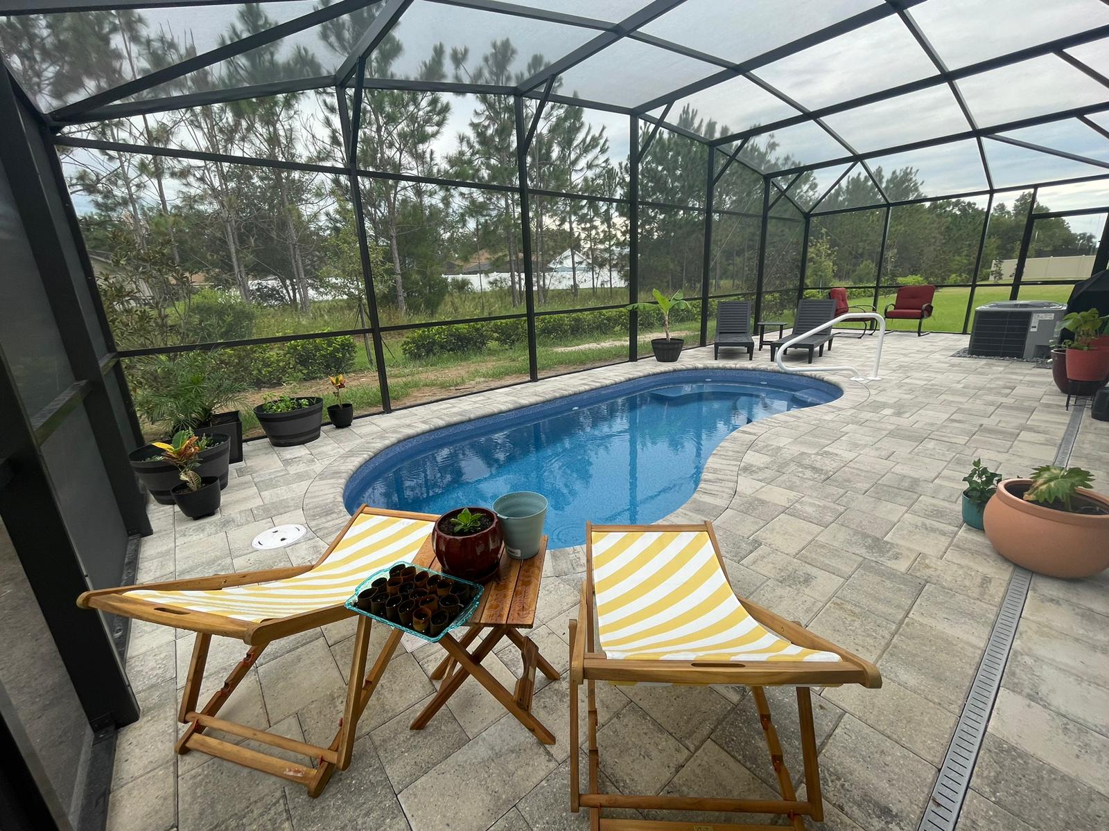 Sunny Pools completed pool installation